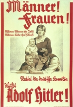 Unbekannter Künstler - Millionen Männer ohne Arbeit. Millionen Kinder ohne Zukunft. Wählt Adolf Hitler!