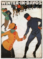Mangold, Burkhard - Winter in Davos (Plakat)
