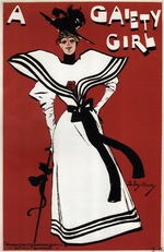 Hardy, Dudley - Plakat für die Operette A Gaiety Girl von Sidney Jones