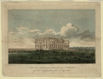 Strickland, William - Ansicht des Weissen Hauses in Washington nach der Feuersbrunst von 25. August 1814