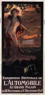 Rochegrosse, Georges Antoine - Exposition décennale de l'Automobile au Grand Palais