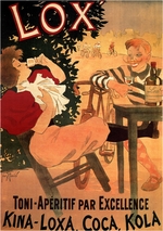 Meunier, Henri Georges - Lox Toni-Aperitif par Excellence. Kina-Loxa, Coca, Kola