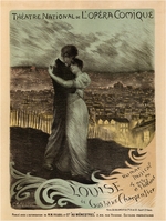 Rochegrosse, Georges Antoine - Plakat für die Oper Louise von Gustave Charpentier