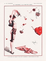 Gerbault, Henry - La course à la petite mort. Das Magazin La Vie Parisienne. Titelseite