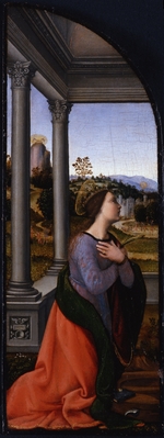 Albertinelli, Mariotto - Triptychon, linke Tafel: Heilige Katharina von Alexandrien