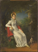 Gérard, François Pascal Simon - Caroline Bonaparte (1782-1839), Königin von Neapel, im Bois de Boulogne