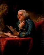 Martin, David - Porträt von Benjamin Franklin