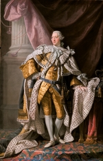 Ramsay, Allan - Porträt von König Georg III. von Großbritannien und Irland (1738-1820) in seiner Krönungsrobe