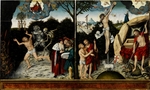 Cranach, Lucas, der Ältere - Allegorie auf Gesetz und Gnade