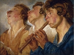 Jordaens, Jacob - Drei Straßenmusiker