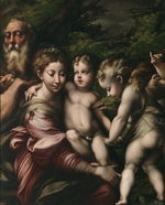Parmigianino - Die Heilige Familie mit Engeln