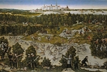 Cranach, Lucas, der Ältere - Die Hofjagd zu Ehren Ferdinands I. vor Schloss Hartenfels in Torgau