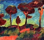 Jawlensky, Alexei, von - Sturmkiefern in Prerow
