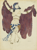 Bakst, Léon - Kostümentwurf zum Ballett Kleopatra von A. Arenski