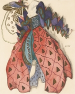 Bakst, Léon - Kostümentwurf für das Ballett La Légende de Joseph von R. Strauss