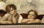 Raffael (Raffaello Sanzio da Urbino) - Die Sixtinische Madonna (Detail)