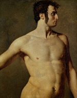 Ingres, Jean Auguste Dominique - Männlicher Torso