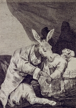 Goya, Francisco, de - An welchem Übel wird er sterben? (Capricho Nr. 40)
