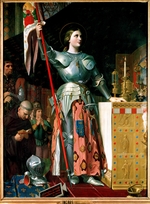 Ingres, Jean Auguste Dominique - Johanna von Orléans in der Kathedrale von Reims während der Krönung von Karl VII.