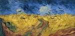 Gogh, Vincent, van - Weizenfeld mit Raben