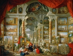 Pannini (Panini), Giovanni Paolo - Gemäldegalerie mit Ansichten des zeitgenössischen Rom