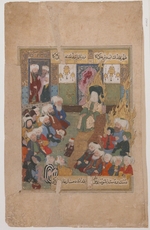 Unbekannter Künstler - Predigt des Propheten Muhammed (aus Maqtal-i al-i Rasul)
