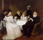 Baschet, Marcel André - Das Familientreffen bei Madame Adolphe Brisson