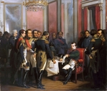 Bouchot, François - Die Abdankung Kaiser Napoleons I. im Schloss Fontainebleau am 11. April 1814