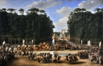 Garnier, Étienne-Barthélémy - Der Hochzeitszug von Napoleon I und Marie-Louise durchquert den Jardin des Tuileries am 2. April 1810