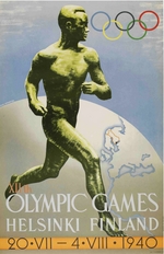 Sysimetsä, Ilmari - Offizielles Plakat der Olympischen Sommerspiele 1940 in Helsinki (nicht stattgefunden)