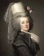 Wertmüller, Adolf Ulrik - Porträt von Marie Antoinette (1755-1793), Königin von Frankreich und Navarra