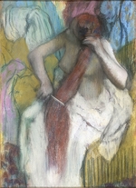 Degas, Edgar - Sich kämmende Frau