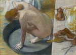 Degas, Edgar - Frau bei der Toilette