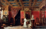 Lafaye, Prosper - Prinzessin Marie Christine von Bourbon-Orléans (1813-1839), Herzogin von Württemberg, in ihrem Atelier im Palais des Tuileries