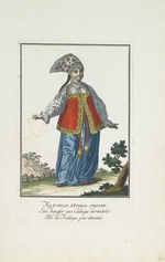 Georgi, Johann Gottlieb - Mädchen von Kaluga in festlicher Kleidung