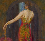 Feofilaktow, Nikolai Petrowitsch - Bildnis Ewfimia Nosowa, geb. Rjabuschinskaja (1881-1960)