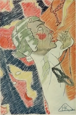 Kulbin, Nikolai Iwanowitsch - Porträt von Nikolai Ewreinow (1879-1953)