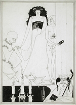 Beardsley, Aubrey - Herodias' Auftritt. Illustration für Salome von Oscar Wilde