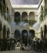 Blanchard, Henri Pierre Léon Pharamond - Attacke von François d’Orléans, prince de Joinville in Veracruz am 5. Dezember 1838