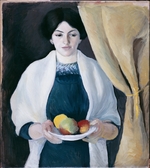 Macke, August - Porträt mit Äpfeln (Porträt der Frau des Künstlers)