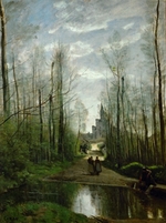 Corot, Jean-Baptiste Camille - Die Kirche von Marissel, in der Nähe von Beauvais