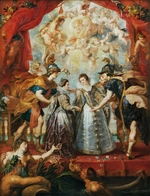 Rubens, Pieter Paul - Austausch der Prinzessinnen. (Gemäldezyklus für Maria de' Medici)