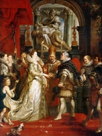 Rubens, Pieter Paul - Vermählung Heinrich IV. und der Maria de' Medici in Florenz (Gemäldezyklus für Maria de' Medici)