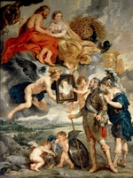 Rubens, Pieter Paul - Heinrich IV. empfängt das Porträt Maria de' Medicis (Gemäldezyklus für Maria de' Medici)