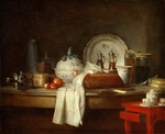 Chardin, Jean-Baptiste Siméon - Reste eines Mittagessens
