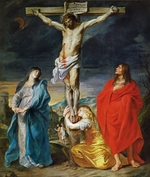 Dyck, Sir Anthonis van - Die Kreuzigung Christi mit Madonna, Heiligen Johannes dem Täufer und Maria Magdalena