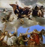 Veronese, Paolo - Der heilige Markus bekrönt die theologischen Tugenden