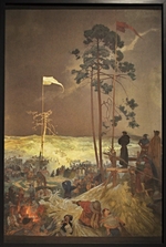 Mucha, Alfons Marie - Das Zusammentreffen der ersten Hussiten Na Krizkach (Gemäldezyklus Das Slawische Epos)
