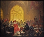 Mucha, Alfons Marie - Georg von Podiebrad, König der Hussiten (Gemäldezyklus Das Slawische Epos)