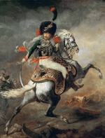 Géricault, Théodore - Offizier vom 1. Regiment der Jäger zu Pferde der Kaisergarde Napoleons beim Angriff